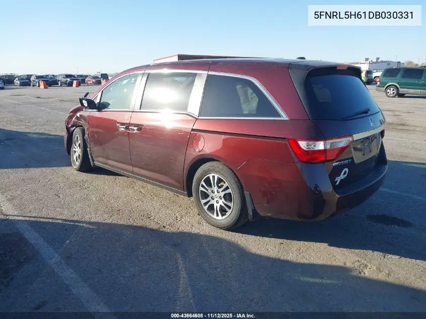 5FNRL5H61DB030331 2013 Honda Odyssey Ex-L