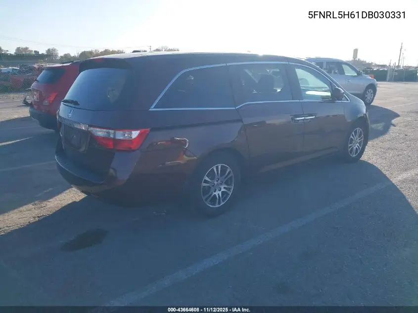 5FNRL5H61DB030331 2013 Honda Odyssey Ex-L