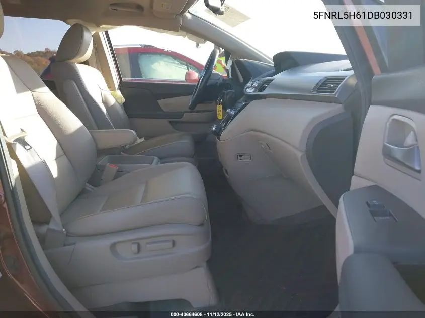 5FNRL5H61DB030331 2013 Honda Odyssey Ex-L