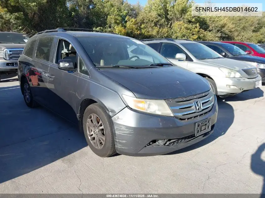 5FNRL5H45DB014602 2013 Honda Odyssey Ex