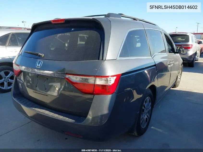 5FNRL5H45DB014602 2013 Honda Odyssey Ex