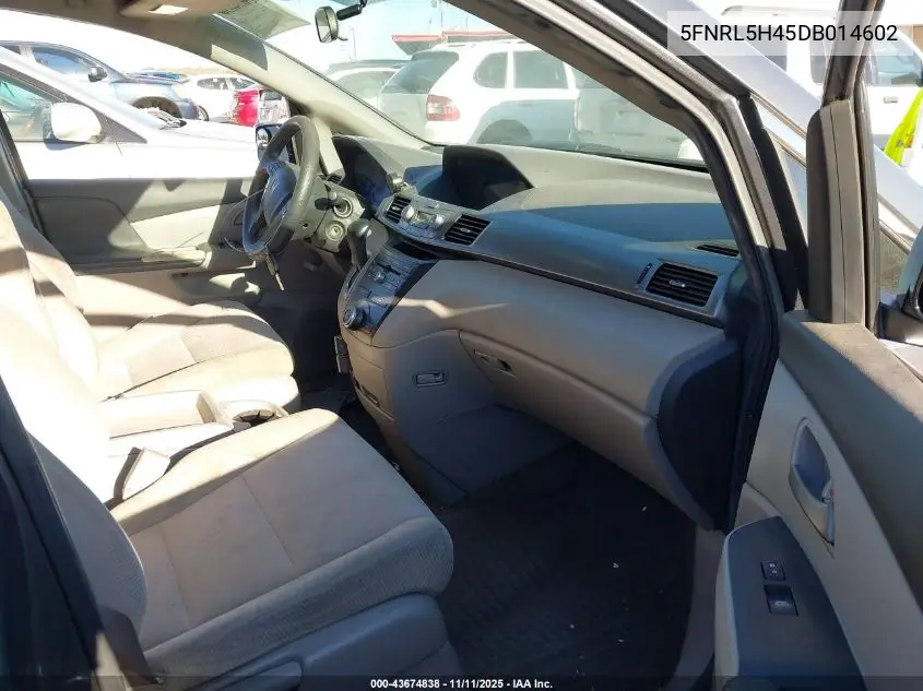 5FNRL5H45DB014602 2013 Honda Odyssey Ex