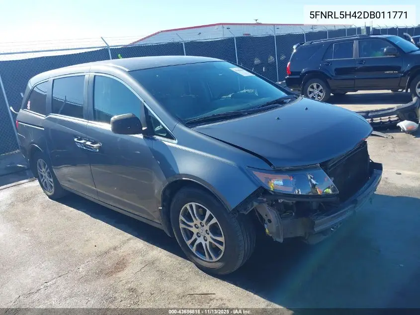 5FNRL5H42DB011771 2013 Honda Odyssey Ex