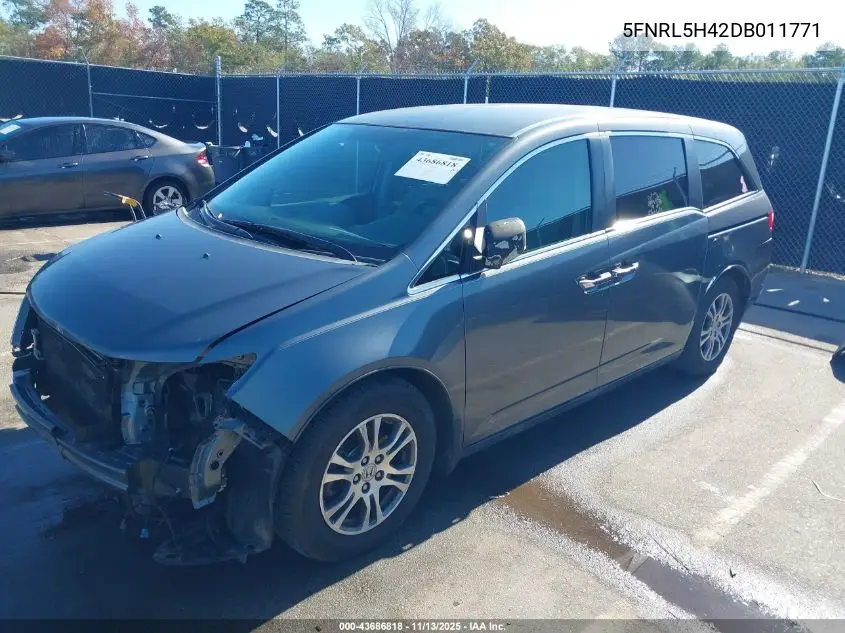 5FNRL5H42DB011771 2013 Honda Odyssey Ex