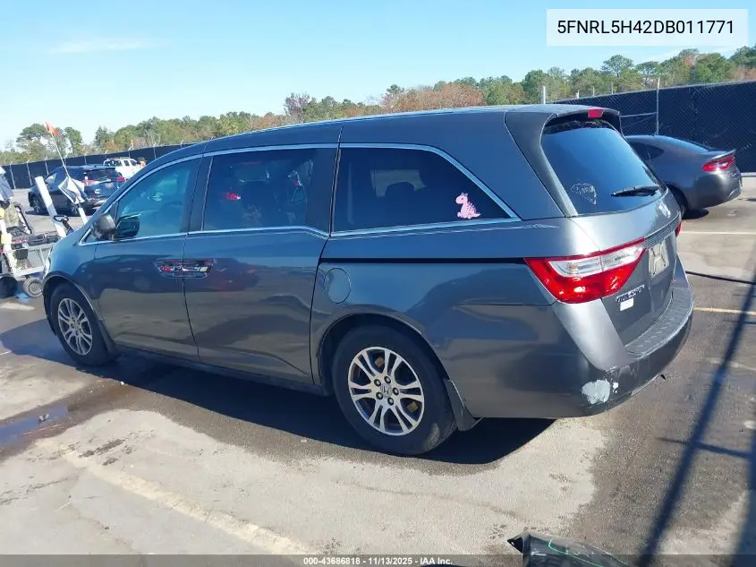 5FNRL5H42DB011771 2013 Honda Odyssey Ex