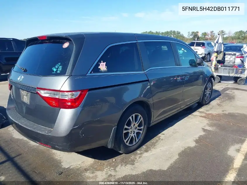 5FNRL5H42DB011771 2013 Honda Odyssey Ex