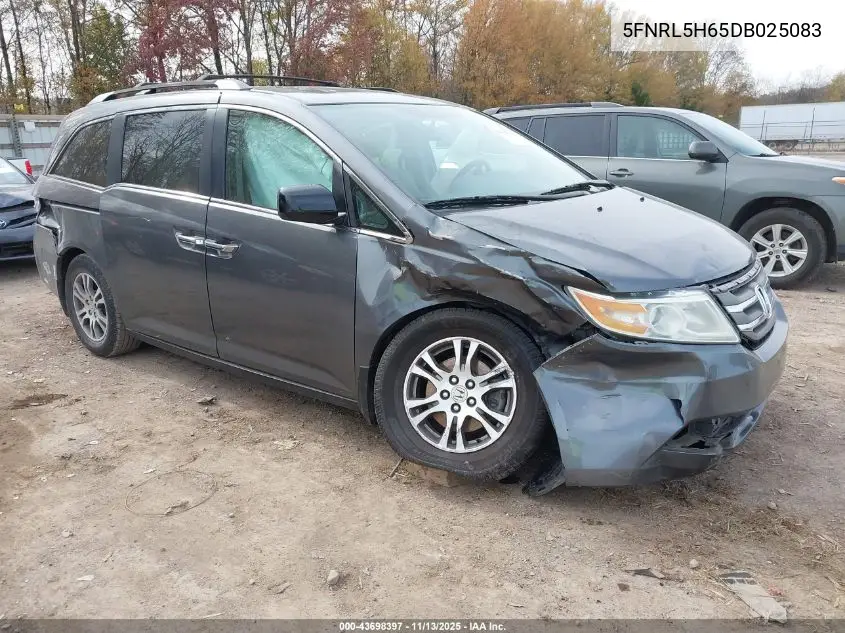 5FNRL5H65DB025083 2013 Honda Odyssey Ex-L