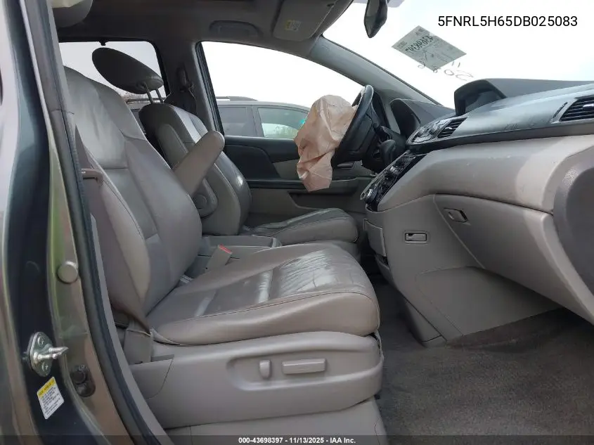 5FNRL5H65DB025083 2013 Honda Odyssey Ex-L