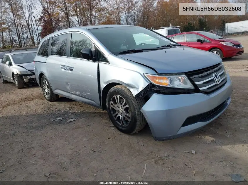 5FNRL5H66DB032608 2013 Honda Odyssey Ex-L
