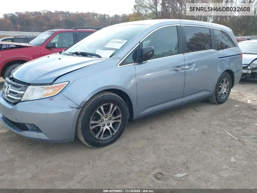 5FNRL5H66DB032608 2013 Honda Odyssey Ex-L