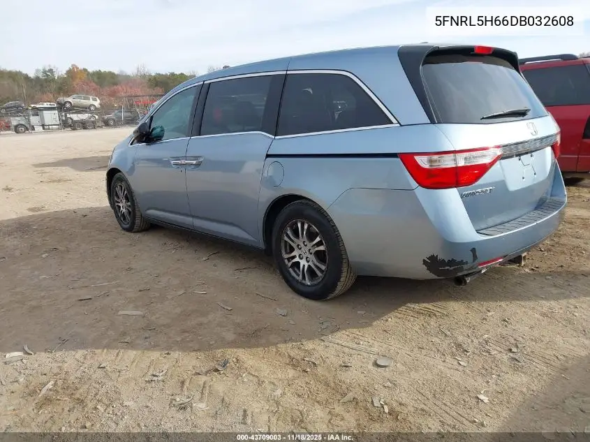 5FNRL5H66DB032608 2013 Honda Odyssey Ex-L