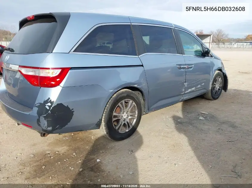5FNRL5H66DB032608 2013 Honda Odyssey Ex-L
