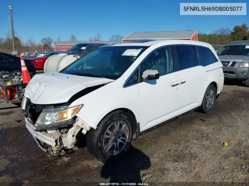 5FNRL5H69DB005077 2013 Honda Odyssey Ex-L