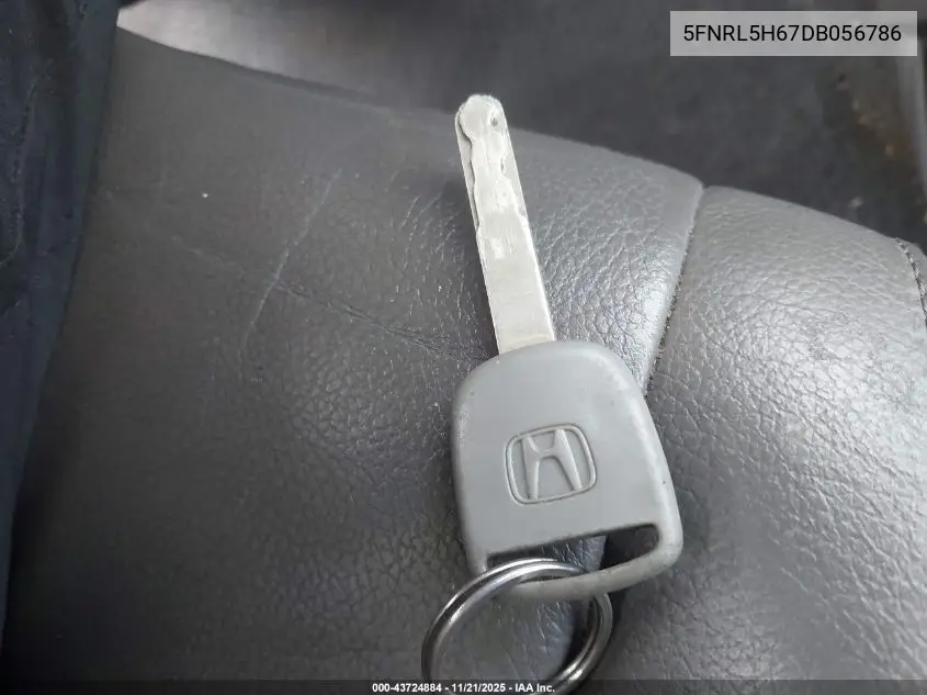 5FNRL5H67DB056786 2013 Honda Odyssey Ex-L