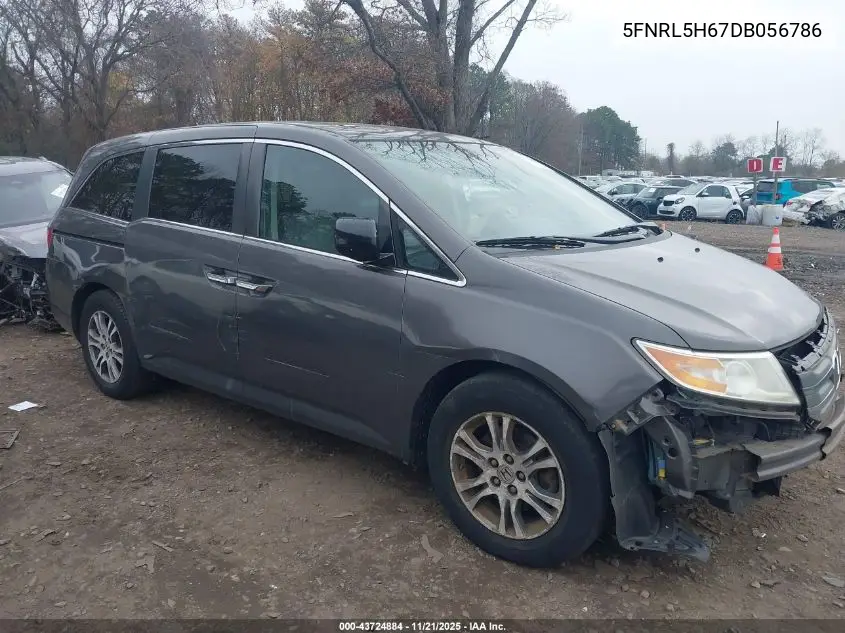 5FNRL5H67DB056786 2013 Honda Odyssey Ex-L