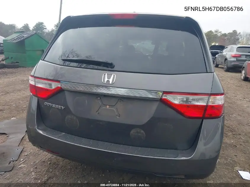 5FNRL5H67DB056786 2013 Honda Odyssey Ex-L