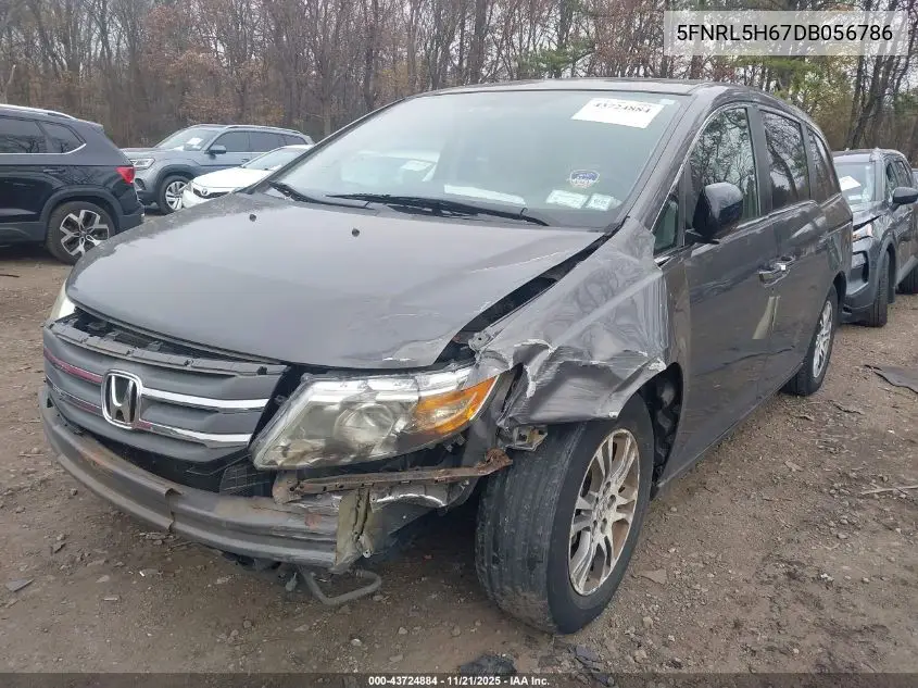 5FNRL5H67DB056786 2013 Honda Odyssey Ex-L
