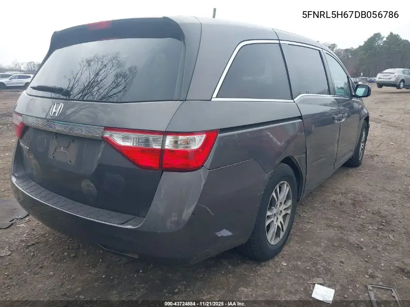 5FNRL5H67DB056786 2013 Honda Odyssey Ex-L