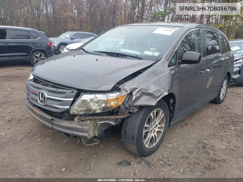 5FNRL5H67DB056786 2013 Honda Odyssey Ex-L