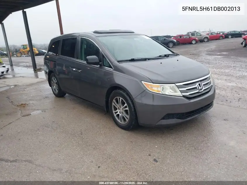 5FNRL5H61DB002013 2013 Honda Odyssey Ex-L