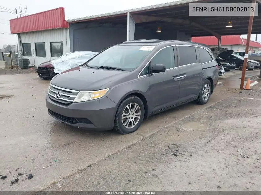 5FNRL5H61DB002013 2013 Honda Odyssey Ex-L