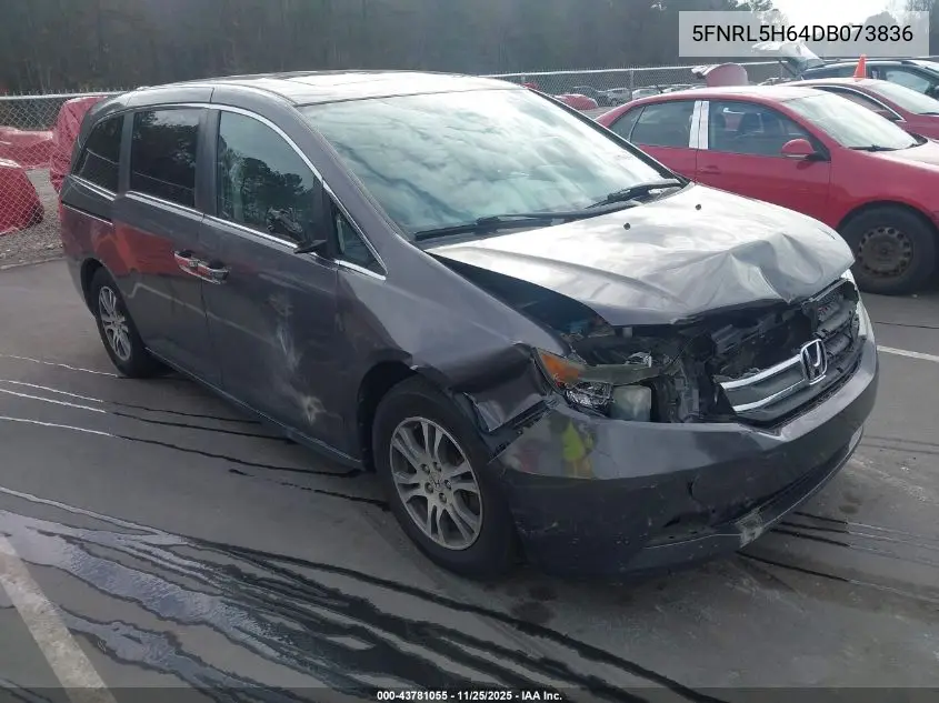 5FNRL5H64DB073836 2013 Honda Odyssey Ex-L