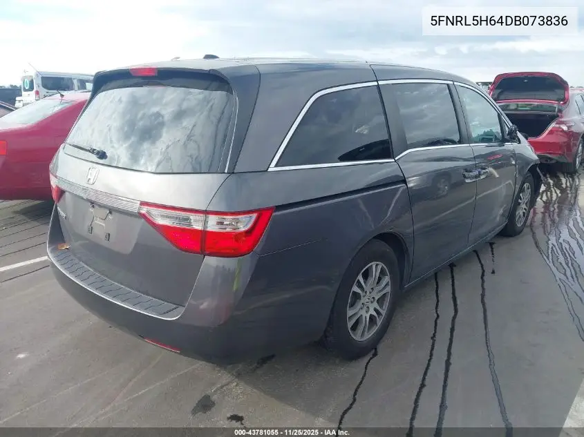 5FNRL5H64DB073836 2013 Honda Odyssey Ex-L