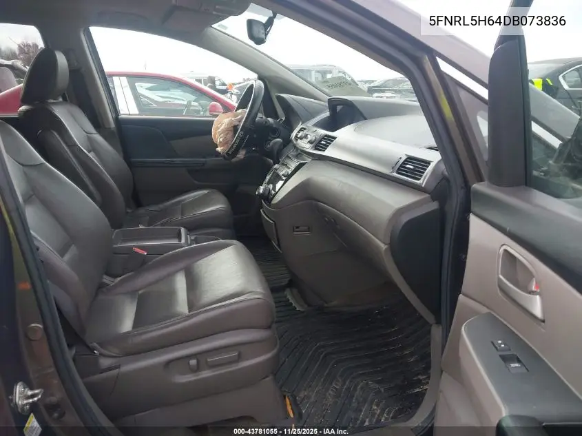 5FNRL5H64DB073836 2013 Honda Odyssey Ex-L