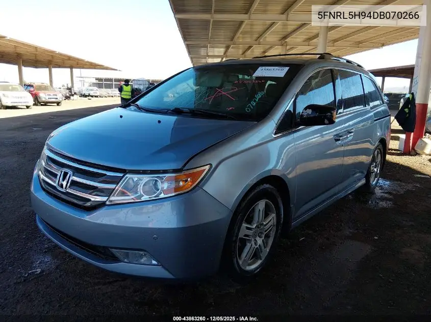 5FNRL5H94DB070266 2013 Honda Odyssey Touring/Touring Elite
