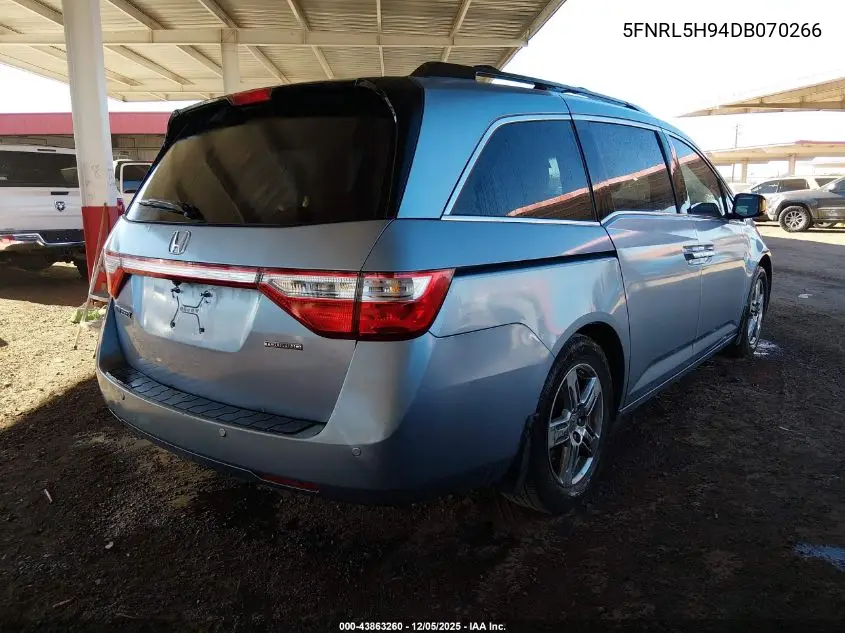 5FNRL5H94DB070266 2013 Honda Odyssey Touring/Touring Elite