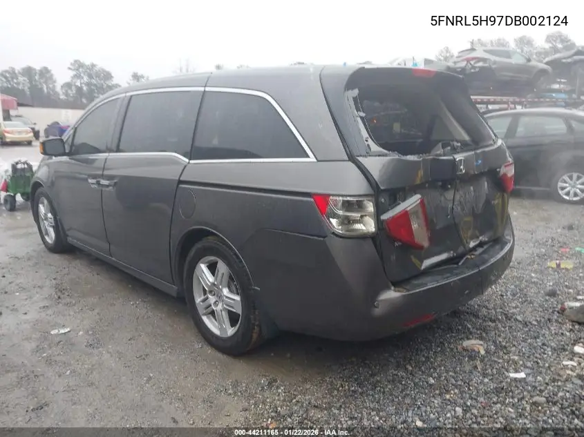 5FNRL5H97DB002124 2013 Honda Odyssey Touring/Touring Elite