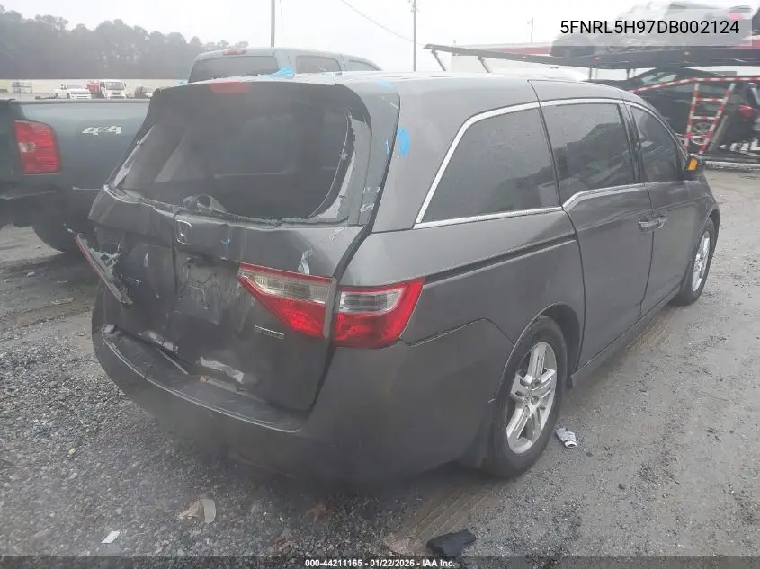 5FNRL5H97DB002124 2013 Honda Odyssey Touring/Touring Elite