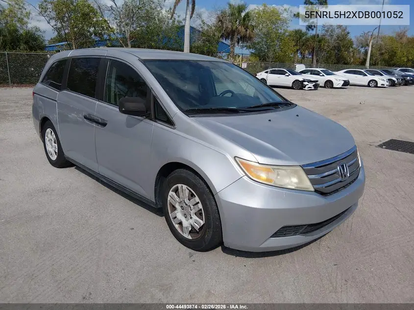 5FNRL5H2XDB001052 2013 Honda Odyssey Lx