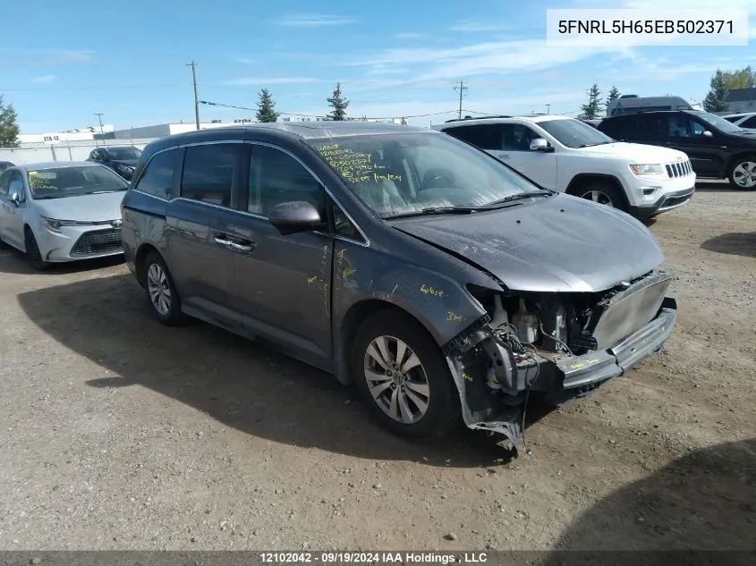 5FNRL5H65EB502371 2014 Honda Odyssey