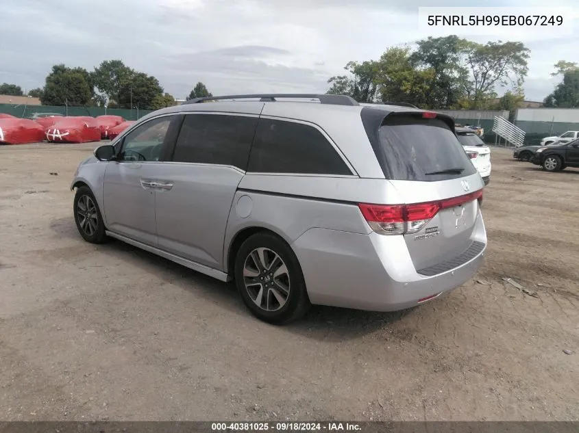 5FNRL5H99EB067249 2014 Honda Odyssey Touring/Touring Elite