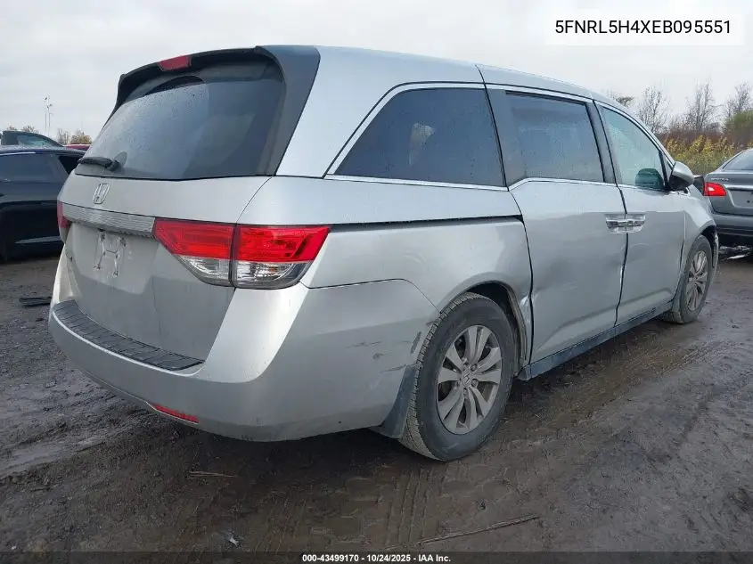 5FNRL5H4XEB095551 2014 Honda Odyssey Ex