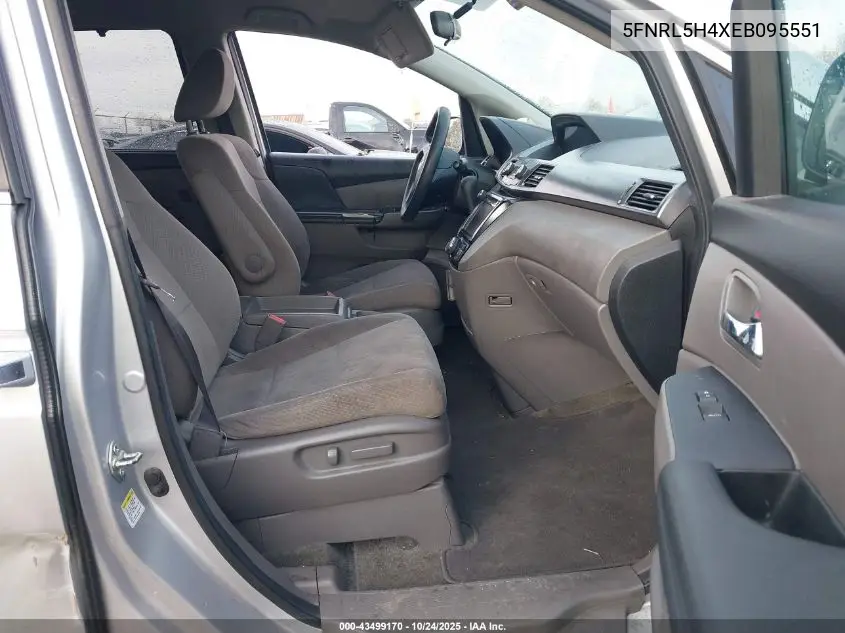5FNRL5H4XEB095551 2014 Honda Odyssey Ex