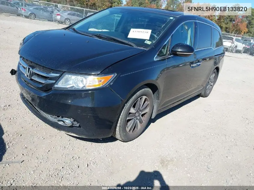 5FNRL5H90EB133820 2014 Honda Odyssey Touring/Touring Elite