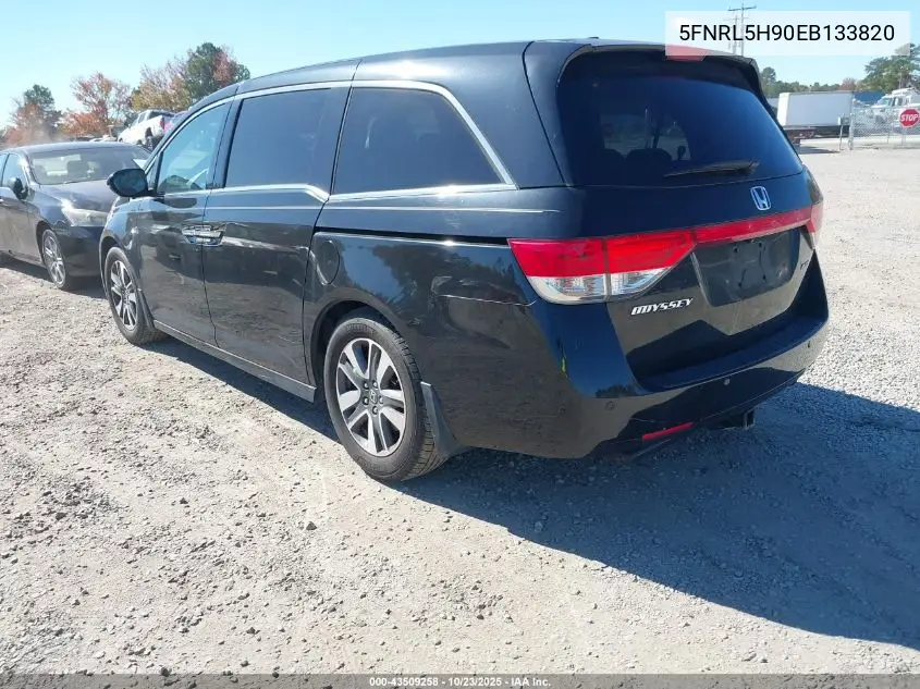 5FNRL5H90EB133820 2014 Honda Odyssey Touring/Touring Elite