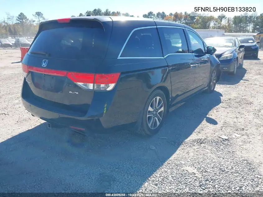 5FNRL5H90EB133820 2014 Honda Odyssey Touring/Touring Elite