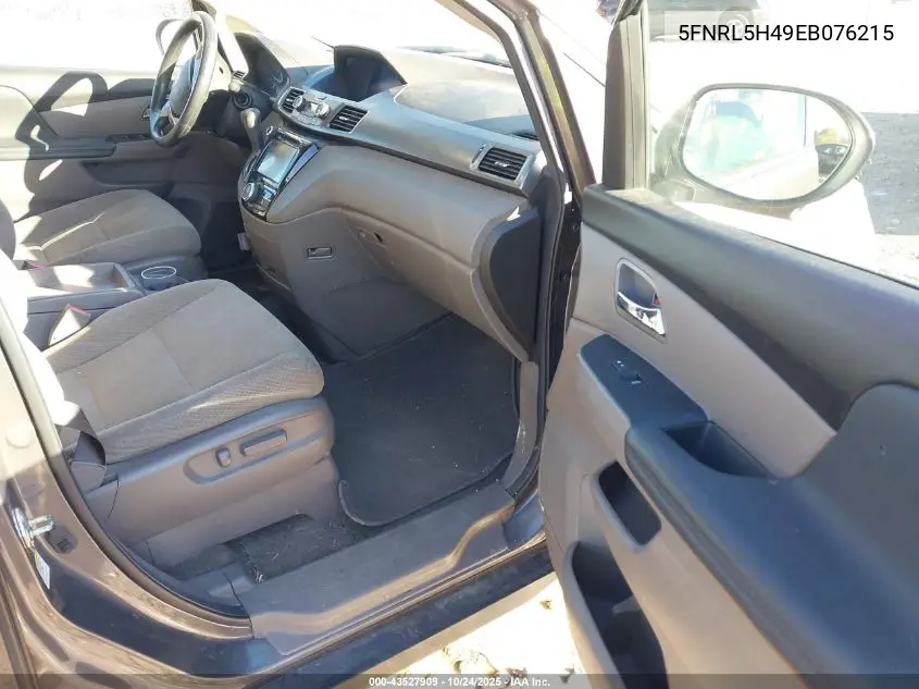 5FNRL5H49EB076215 2014 Honda Odyssey Ex