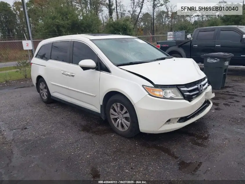 5FNRL5H69EB010040 2014 Honda Odyssey Ex-L