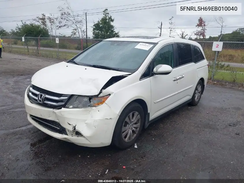 5FNRL5H69EB010040 2014 Honda Odyssey Ex-L