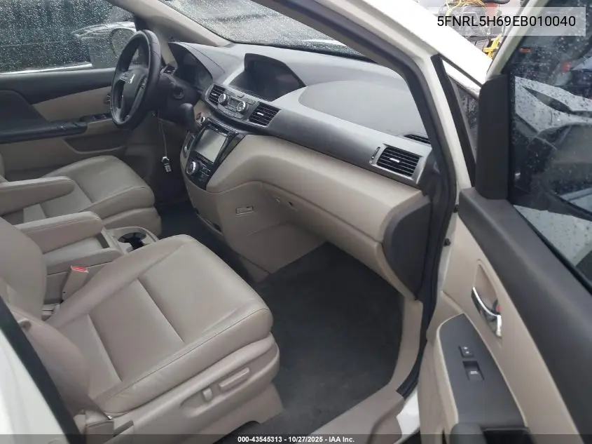 5FNRL5H69EB010040 2014 Honda Odyssey Ex-L