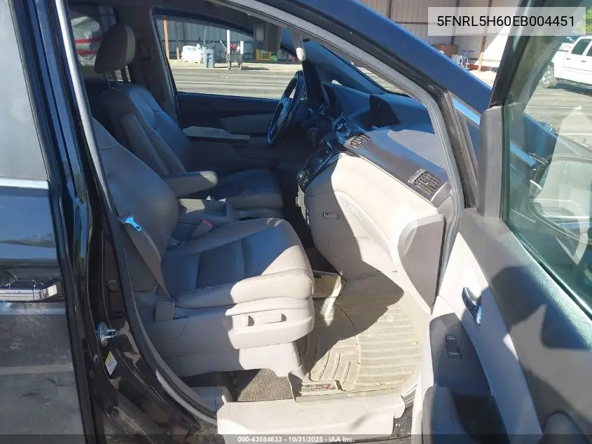 5FNRL5H60EB004451 2014 Honda Odyssey Ex-L