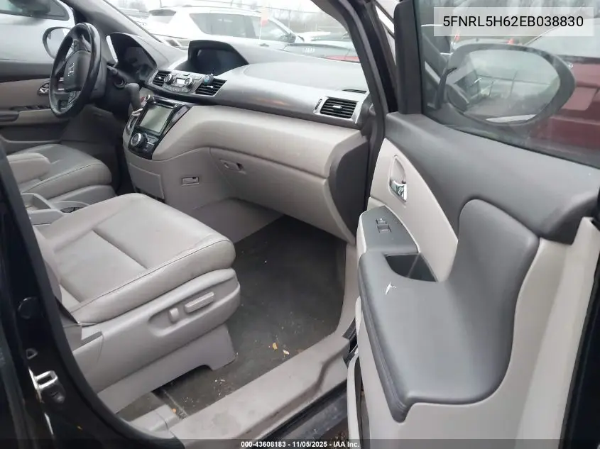 5FNRL5H62EB038830 2014 Honda Odyssey Ex-L