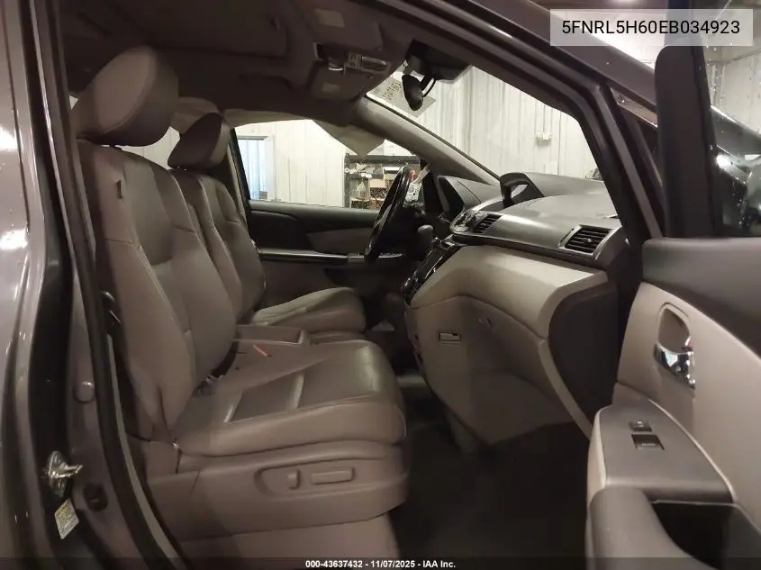 5FNRL5H60EB034923 2014 Honda Odyssey Ex-L