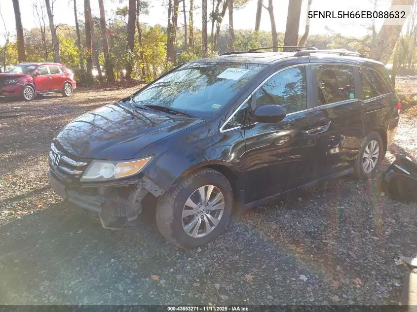 5FNRL5H66EB088632 2014 Honda Odyssey Ex-L