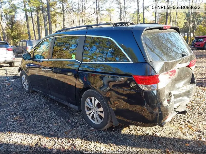 5FNRL5H66EB088632 2014 Honda Odyssey Ex-L