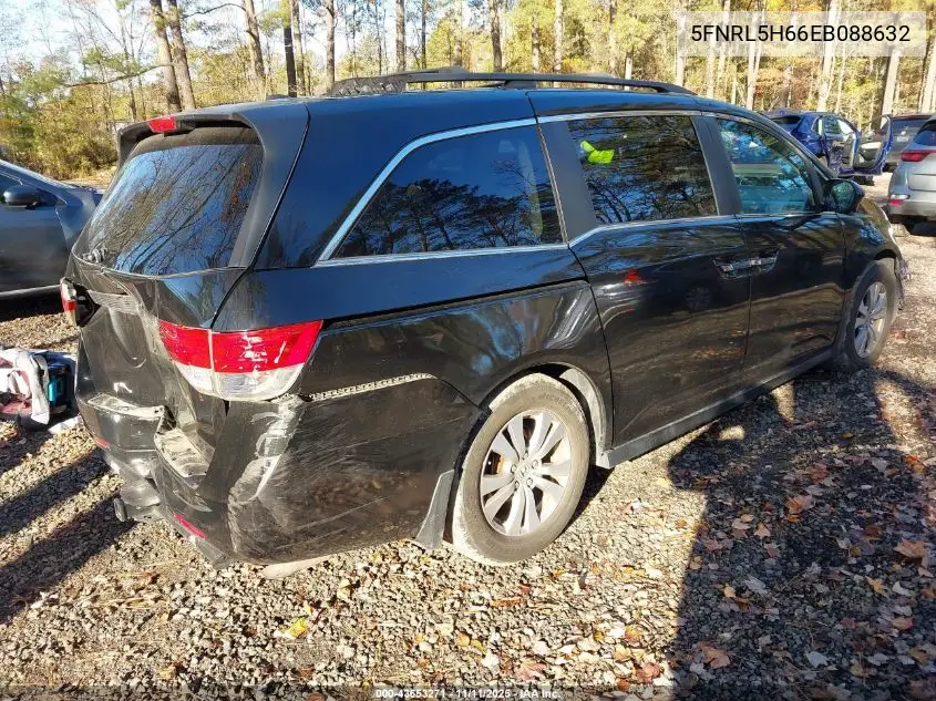 5FNRL5H66EB088632 2014 Honda Odyssey Ex-L